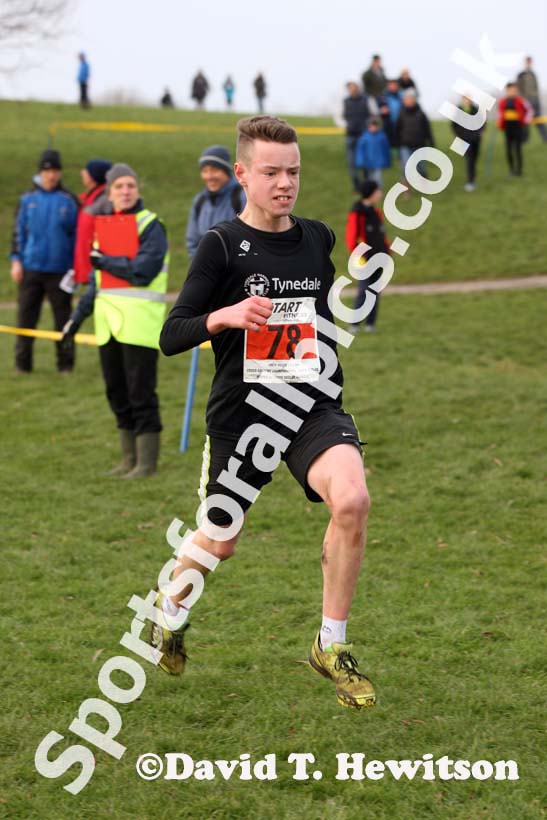 Under-15 boys 5th North Eastern Cross Country, Champs., Temple Park, South Shields. Photo: David T. Hewitson/Sports for All Pics